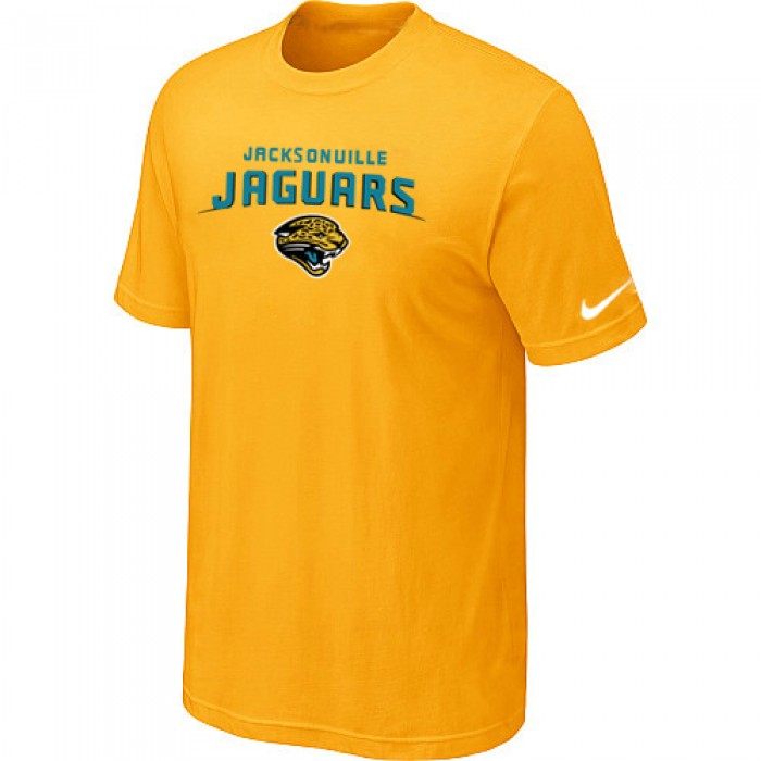 Jacksonville Jaguars Heart & Soul Yellow T-Shirt