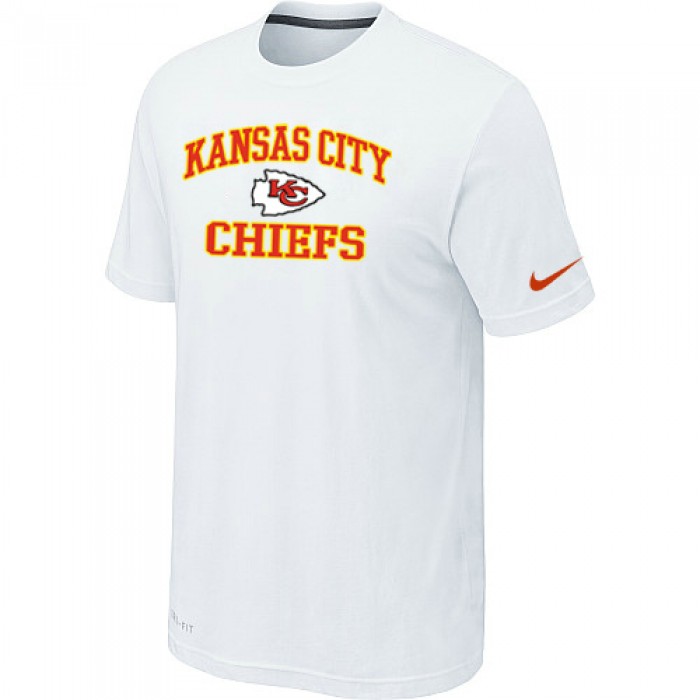 Kansas City Chiefs Heart & Soul White T-Shirt