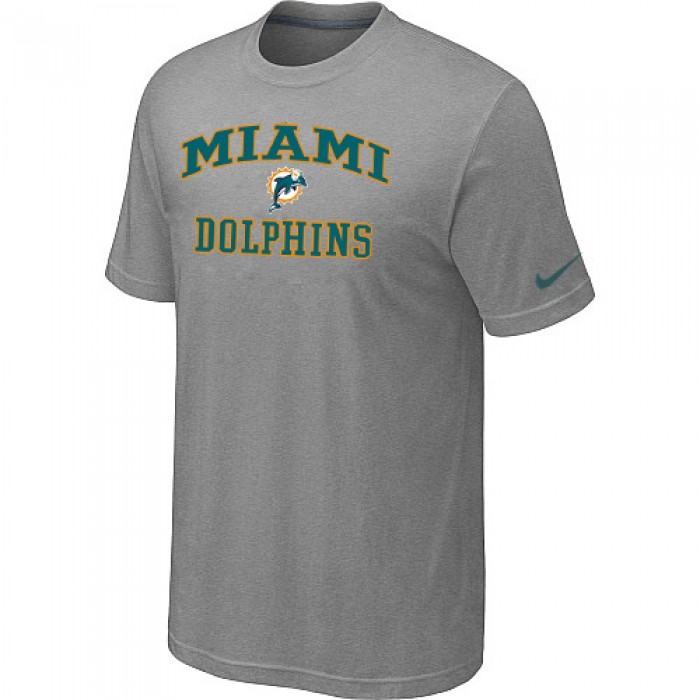 Miami Dolphins Heart & Soul Light greyl T-Shirt