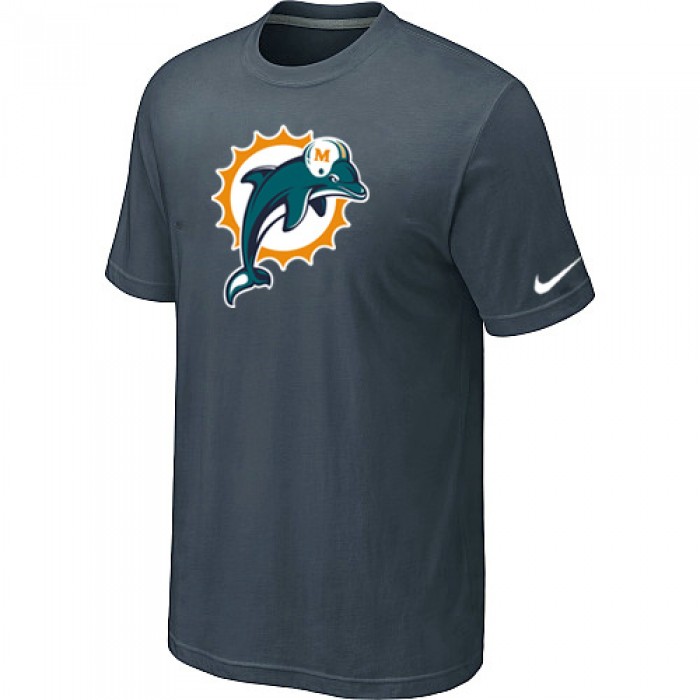 Miami Dolphins Sideline Legend Authentic Logo T-Shirt Grey
