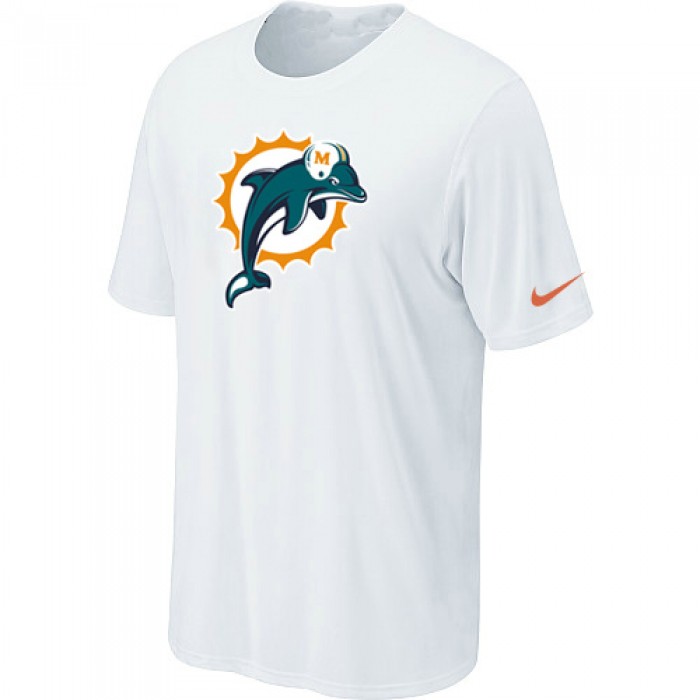 Miami Dolphins Sideline Legend Authentic Logo T-Shirt White