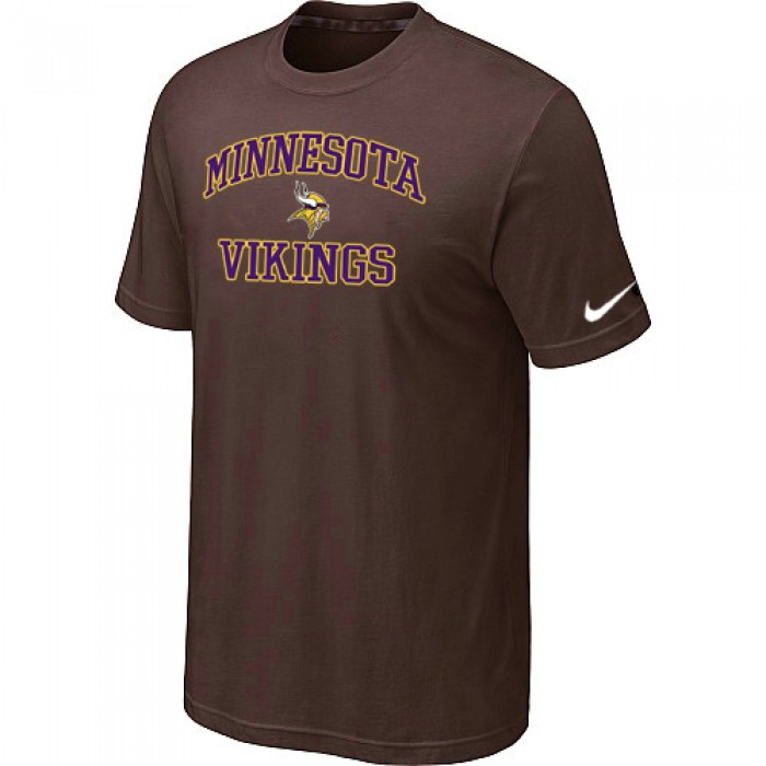 Minnesota Vikings Heart & Soul Brown T-Shirt