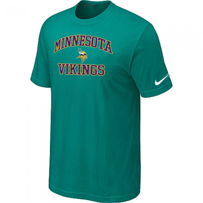 Minnesota Vikings Heart & Soul Green T-Shirt