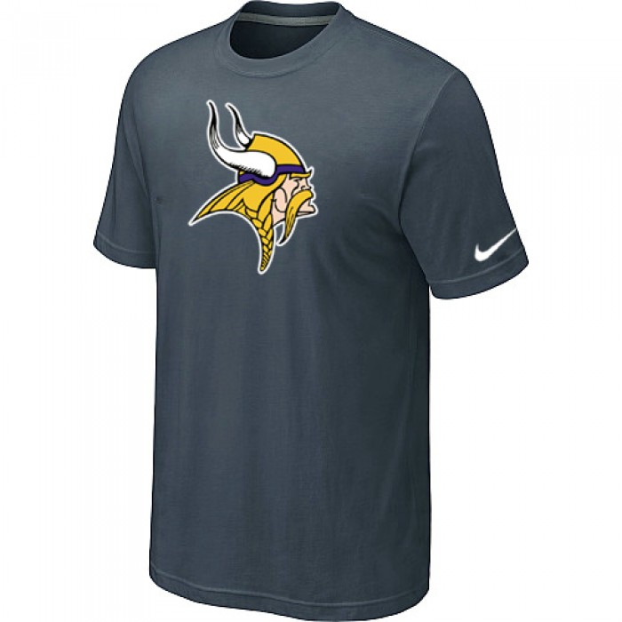 Minnesota Vikings Sideline Legend Authentic Logo T-Shirt Grey