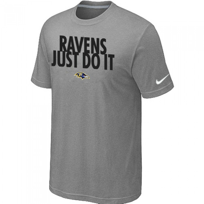 NFL Baltimore Ravens Just Do It L.Grey T-Shirt