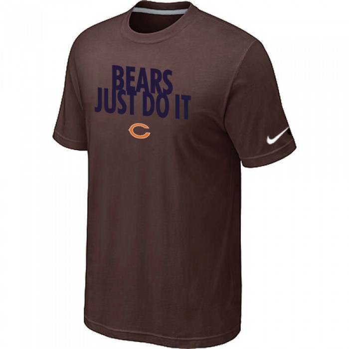 NFL Chicago Bears Just Do It Brown T-Shirt