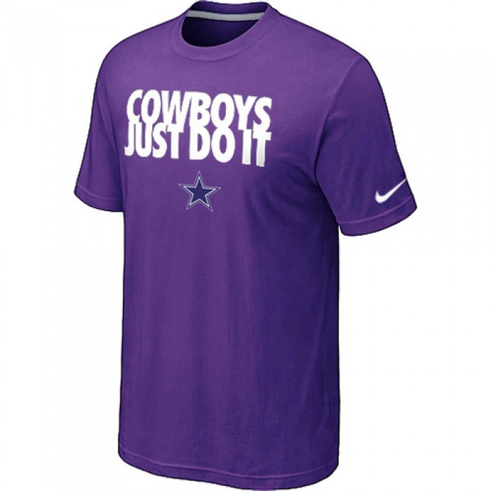 NFL Dallas cowboys Just Do It Purple T-Shirt