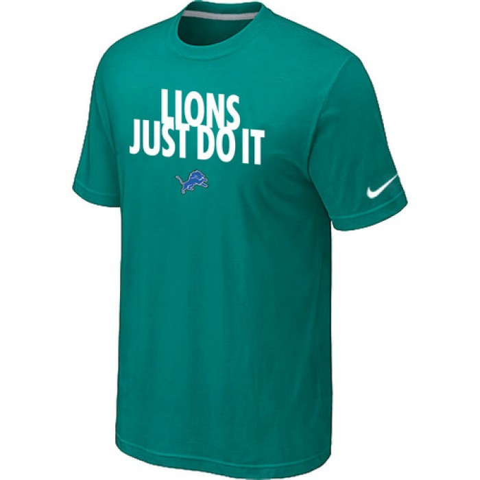 NFL Detroit Lions Just Do It Green T-Shirt