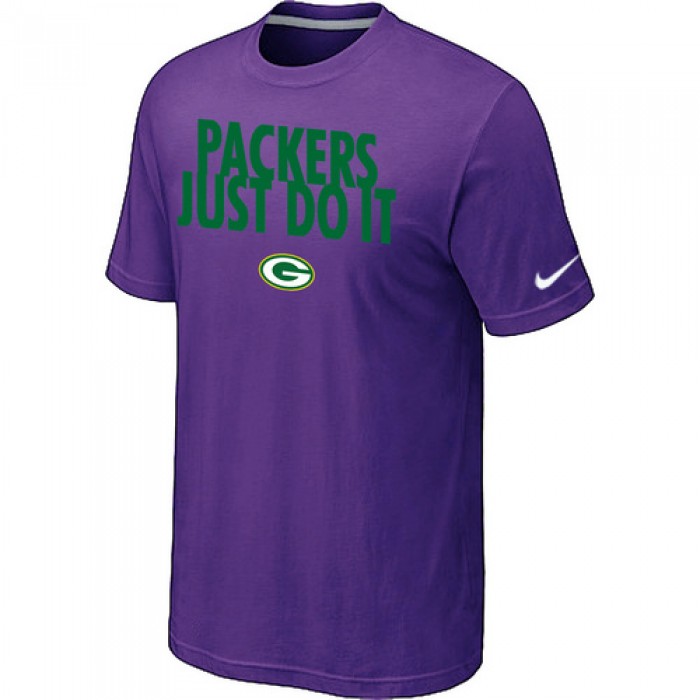 NFL Green Bay Packers Just Do It Purple T-Shirt