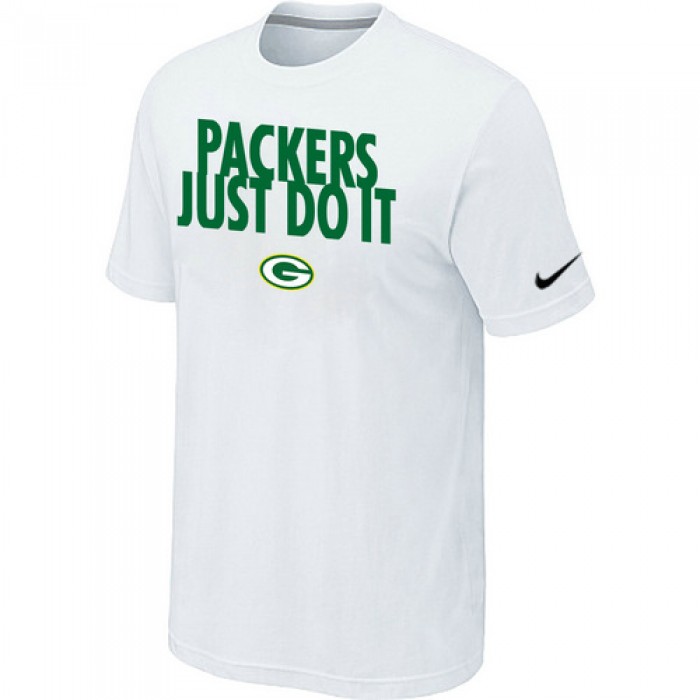 NFL Green Bay Packers Just Do It White T-Shirt