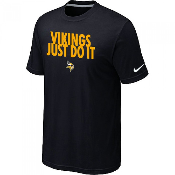 NFL Minnesota Vikings Just Do It Black T-Shirt