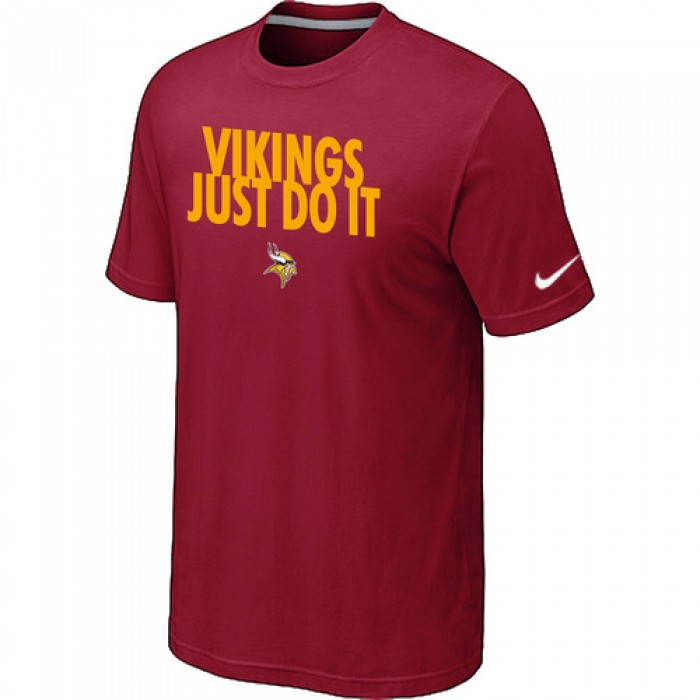NFL Minnesota Vikings Just Do It Red T-Shirt