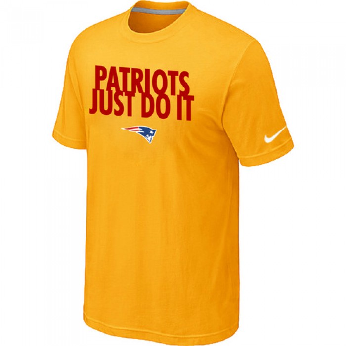 NFL New England Patriots Just Do It Yellow T-Shirt