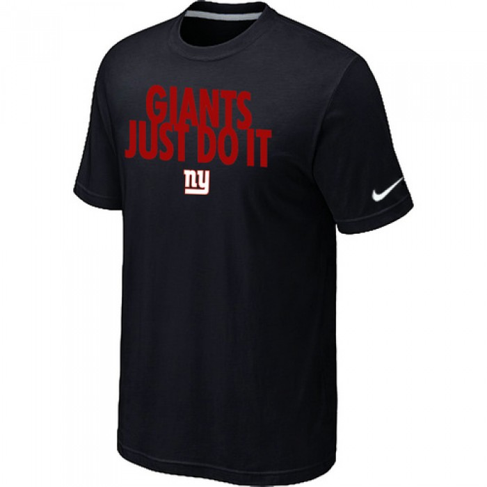 NFL New York Giants Just Do It Black T-Shirt