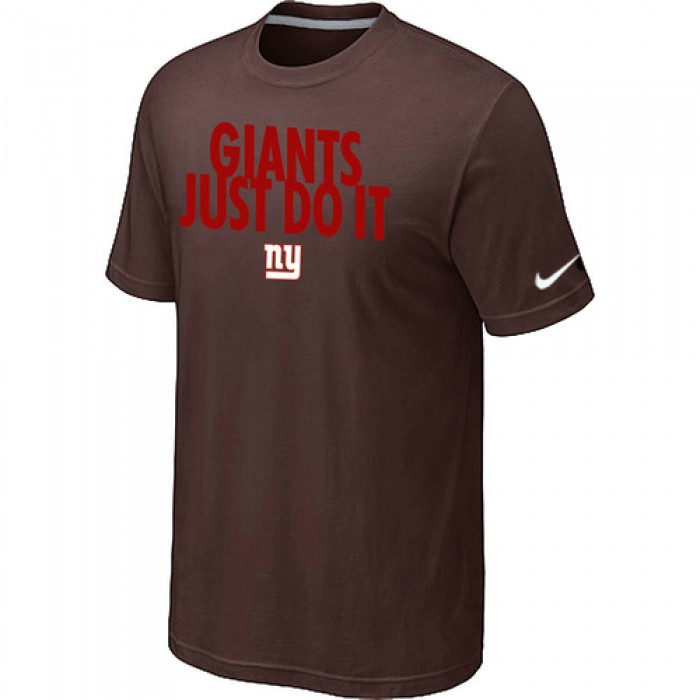 NFL New York Giants Just Do It Brown T-Shirt