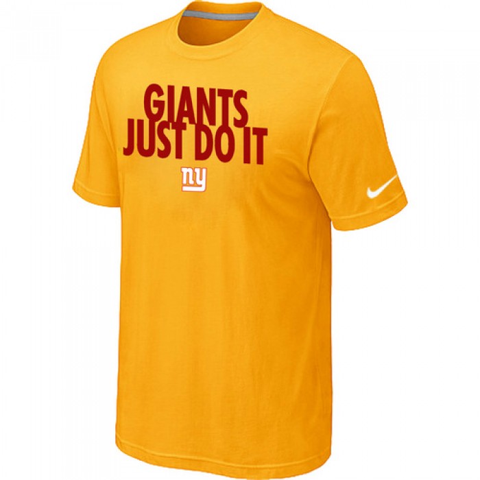 NFL New York Giants Just Do It Yellow T-Shirt