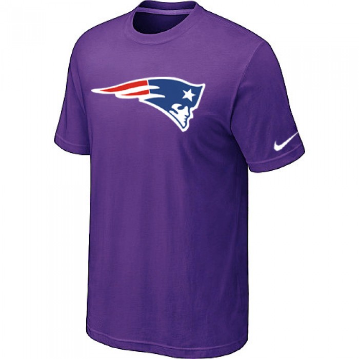 New England Patriots Sideline Legend Authentic Logo T-Shirt Purple