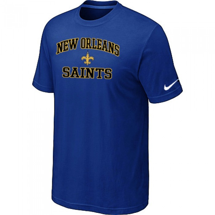 New Orleans Saints Heart & Soul Blue T-Shirt