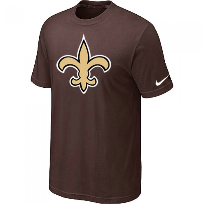 New Orleans Saints Sideline Legend Authentic Logo T-Shirt Brown