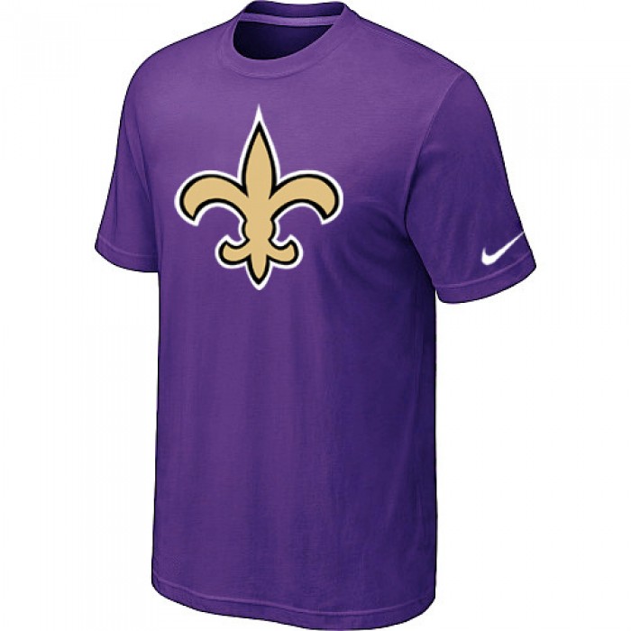 New Orleans Saints Sideline Legend Authentic Logo T-Shirt Purple