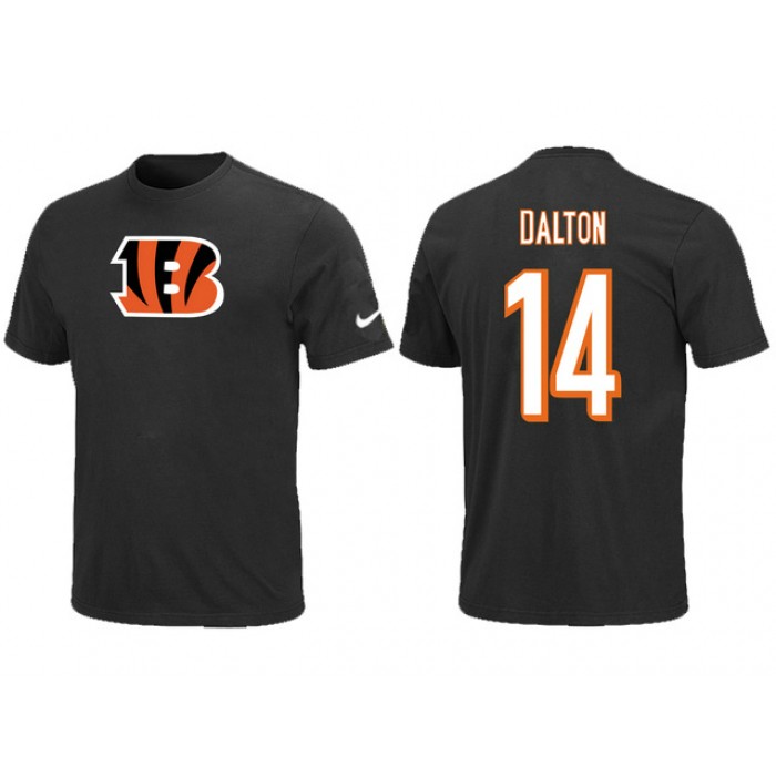 Nike Cincinnati Bengals Andy Dalton Name & Number T-Shirt Black