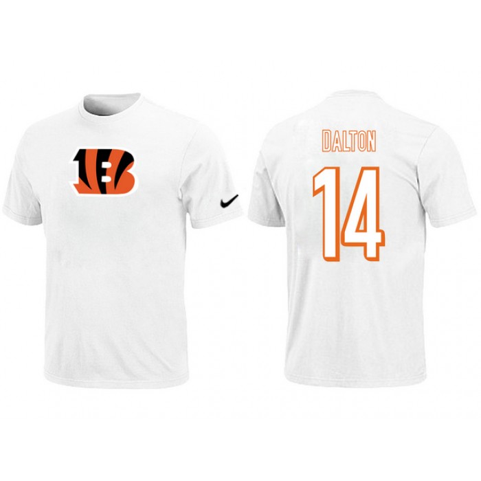 Nike Cincinnati Bengals Andy Dalton Name & Number T-Shirt White