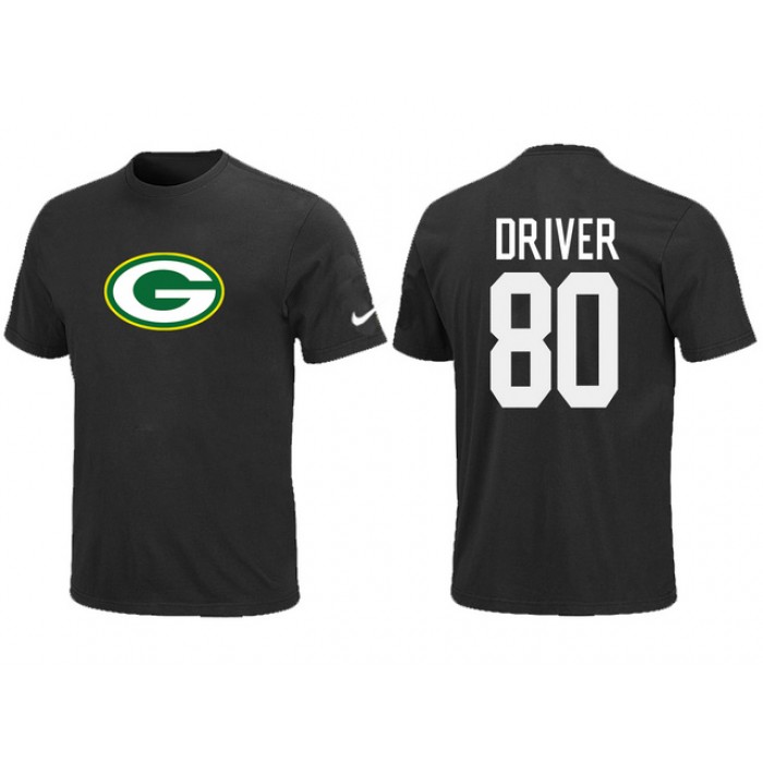 Nike Green Bay Packers Donald Driver Name & Number T-Shirt Green Black