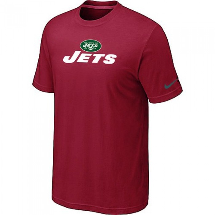 Nike New York Jets Authentic Logo T-Shirt - Team Red