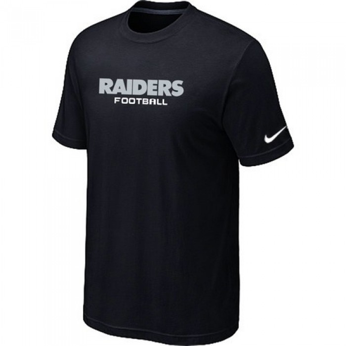 Nike Oakland Raiders Sideline Legend Authentic Font T-Shirt black