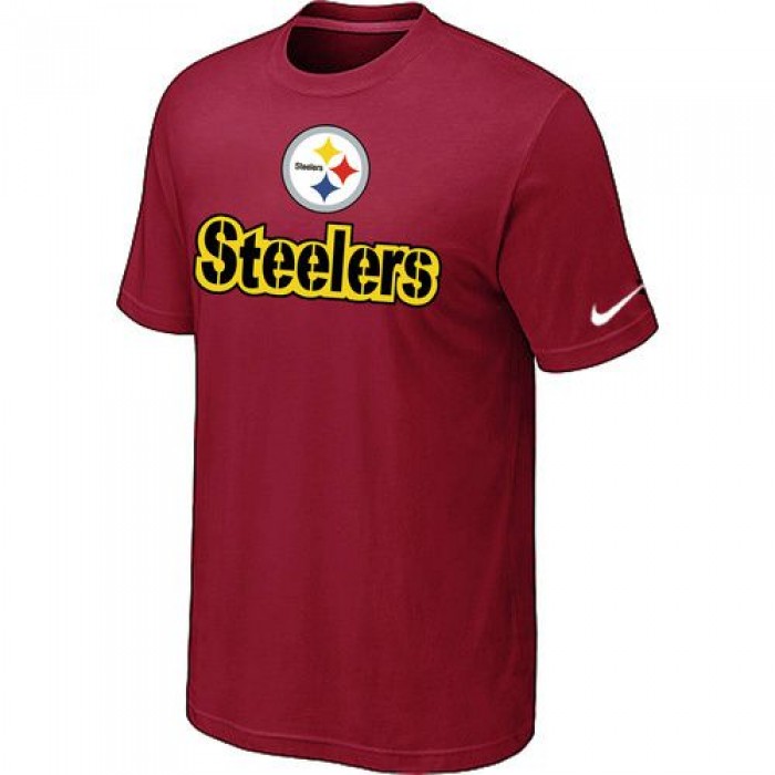 Nike Pittsburgh Steelers Authentic Logo T-Shirt Red