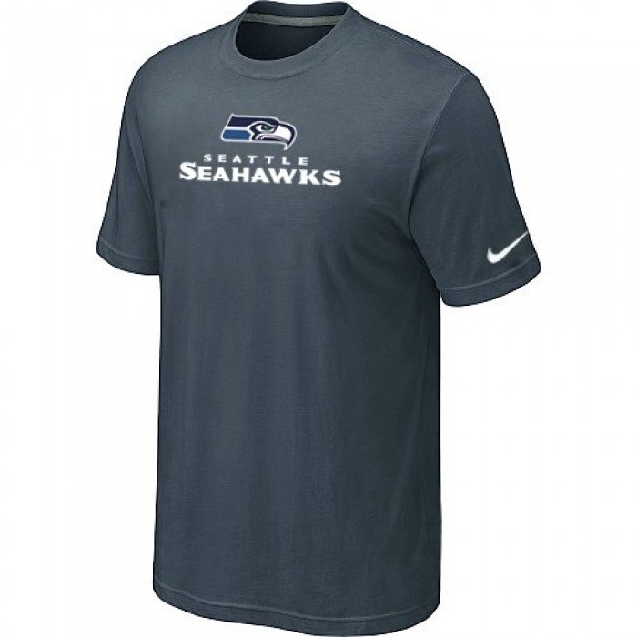 Nike Seattle Seahawks Authentic Logo T-Shirt Grey