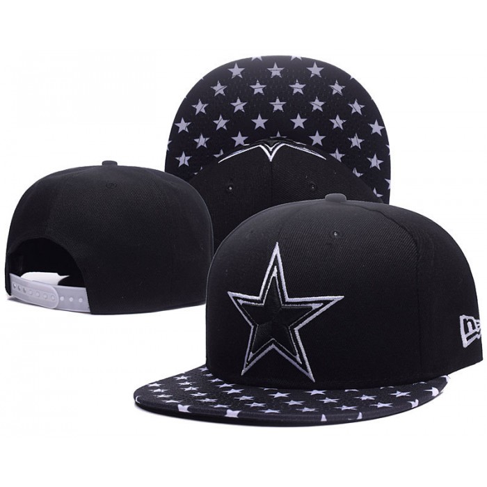 Cowboys Team Logo Black Adjustable Hat GS1