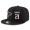 Atlanta Falcons #21 Deion Sanders Snapback Cap NFL Player Black with White Number Stitched Hat