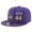 Baltimore Ravens #44 Kyle Juszczyk Snapback Cap NFL Player Purple with Gold Number Stitched Hat