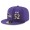 Baltimore Ravens #52 Ray Lewis Snapback Cap NFL Player Purple with Gold Number Stitched Hat