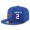 Buffalo Bills #2 Dan Carpenter Snapback Cap NFL Player Royal Blue with White Number Stitched Hat