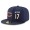 Chicago Bears #17 Alshon Jeffery Snapback Cap NFL Player Navy Blue with White Number Stitched Hat