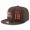 Cleveland Browns #19 Bernie Kosar Snapback Cap NFL Player Brown with Orange Number Stitched Hat