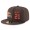Cleveland Browns #21 Justin Gilbert Snapback Cap NFL Player Brown with Orange Number Stitched Hat