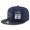 Dallas Cowboys #22 Emmitt Smith Snapback Cap NFL Player Navy Blue with White Number Stitched Hat