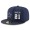 Dallas Cowboys #21 Deion Sanders Snapback Cap NFL Player Navy Blue with White Number Stitched Hat