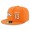 Denver Broncos #13 Trevor Siemian Snapback Cap NFL Player Orange with White Number Stitched Hat