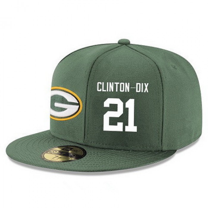 Green Bay Packers #21 Ha Ha Clinton-Dix Snapback Cap NFL Player Green with White Number Stitched Hat