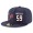 Houston Texans #59 Whitney Mercilus Snapback Cap NFL Player Navy Blue with White Number Stitched Hat