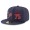 Houston Texans #75 Vince Wilfork Snapback Cap NFL Player Navy Blue with Red Number Stitched Hat