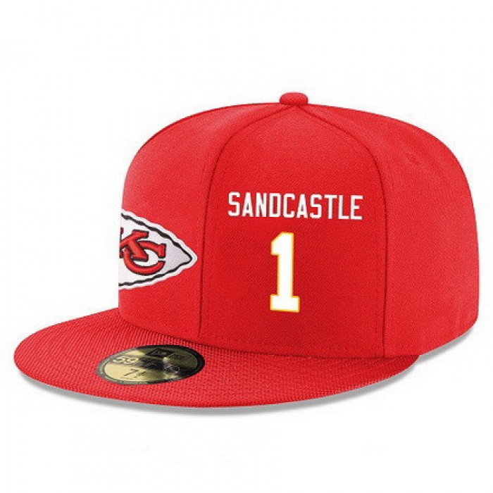 Kansas City Chiefs #1 Leon Sandcastle Snapback Cap NFL Player Red with White Number Stitched Hat