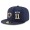 Los Angeles Rams #11 Tavon Austin Snapback Cap NFL Player Navy Blue with Gold Number Stitched Hat