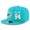 Miami Dolphins #94 Mario Williams Snapback Cap NFL Player Aqua Green with White Number Stitched Hat