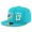 Miami Dolphins #17 Ryan Tannehill Snapback Cap NFL Player Aqua Green with White Number Stitched Hat