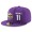 Minnesota Vikings #11 Laquon Treadwell Snapback Cap NFL Player Purple with White Number Stitched Hat
